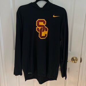 Nike Black and Gold USC Pullover